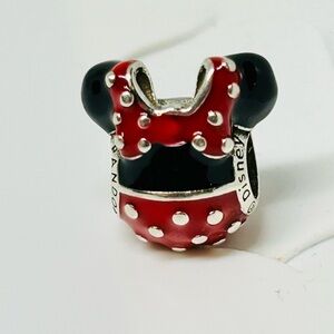 Disney Red and Black Minnie Mouse Charm